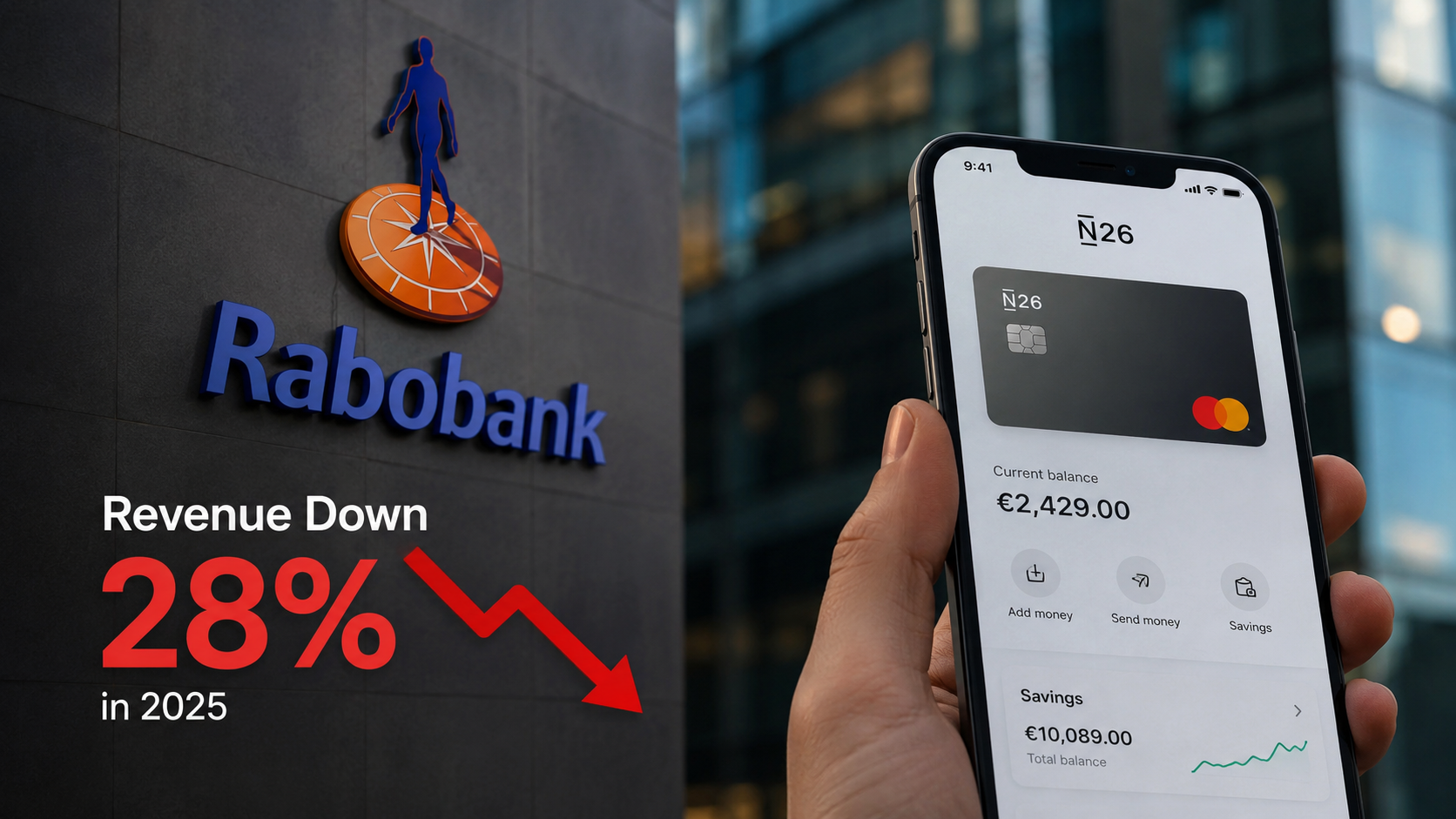 Rabobank Revenue Falls 28% as Customers Flock to Neobanks Offering Better Rates and Faster Service